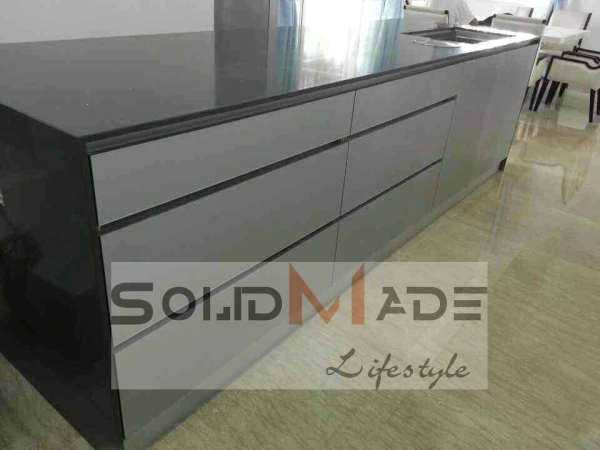 Aluminum Kitchen Island Worktop Aluminium Kitchen Cabinet Aluminium Kitchen Island  JB, Johor Bahru, Malaysia Aluminium Fabrication, Glass Partition | METALIFE