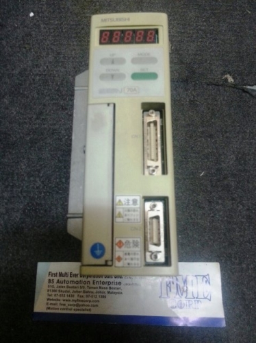 MITSUBISHI MELSERVO-J70A MELSERVO-J100A MR-J70A MR-J100A MALAYSIA SINGAPORE JAKARTA INDONESIA 