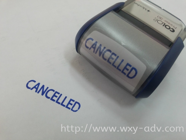 Cancelled  Microban Stamp With Blue Blue Ink  Rubber Stamps Johor Bahru (JB), Malaysia Advertising, Printing, Signboard,  Design | Xuan Yao Advertising Sdn Bhd