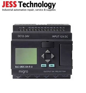 ELC18 - 12-24vdc Programmable Logic Controller 12 DC input, 8 Analog