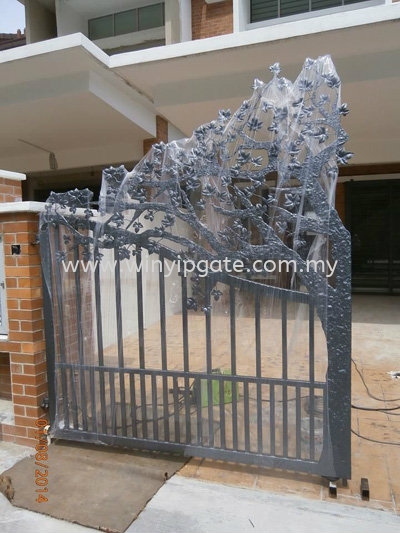 Wrought Iron Swam Main Gate Wrought Iron Swam Main Gate Selangor, Malaysia, Balakong, Kuala Lumpur (KL) Service, Supplier, Supply, Installation | Win Yip Gate & Roof Sdn Bhd