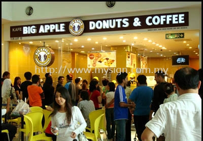 Big Apple Donuts and Coffee Stainless Steel 3D Led Signboard Beranang, Selangor, Kuala Lumpur, KL, Malaysia. Supplier, Manufacturer, Supplies, Supply | My Sign Enterprise Sdn Bhd