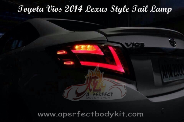 Toyota Vios 2014 Lexus Style Rear Tail Lamp  Vios 2013 Toyota Johor Bahru JB Malaysia Body Kits | A Perfect Motor Sport