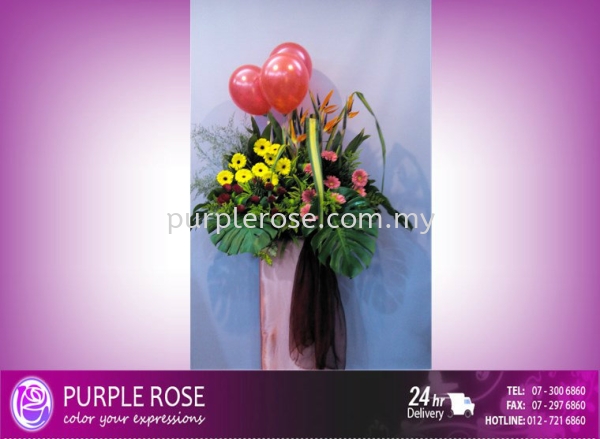 Grand Opening Stand-110 (SGD80) Opening Ceremony Johor Bahru (JB), Malaysia, Singapore Supply, Supplier, Delivery | Purple Rose Florist & Gifts