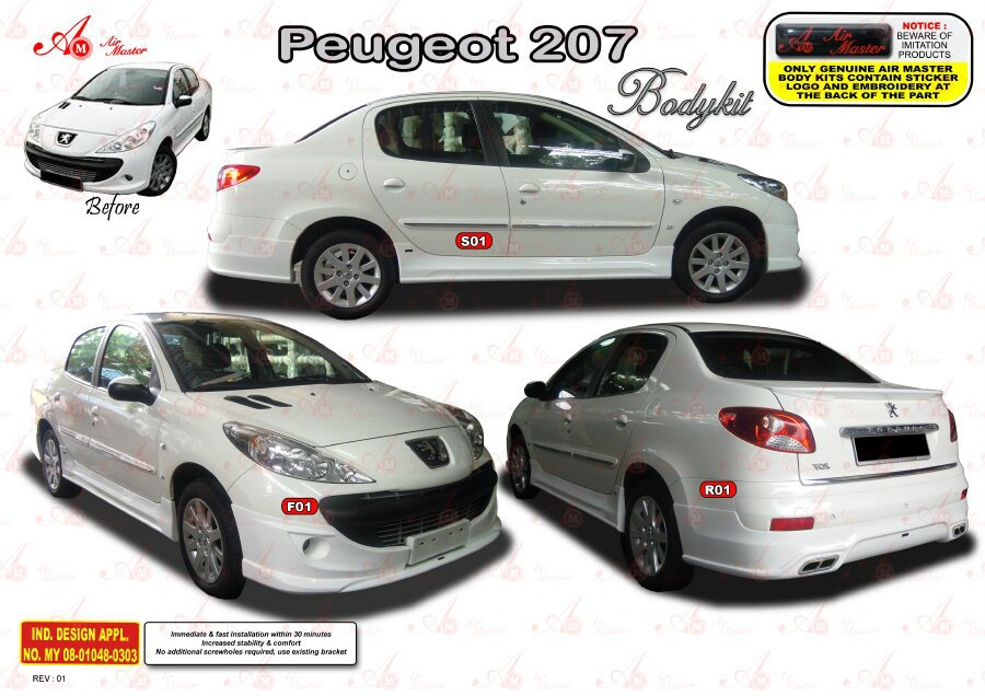 Peugeot 207 AM Style Bodykit 207 Peugeot Balakong, Selangor, Kuala Lumpur, KL, Malaysia. Kits, Accessories,
