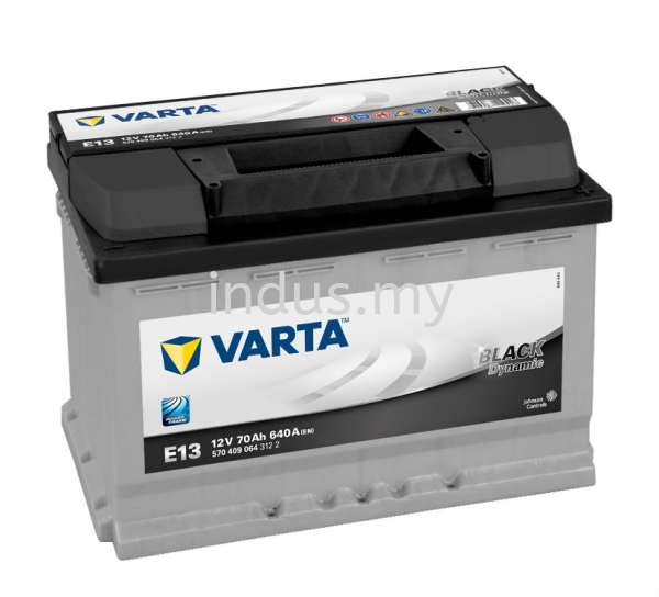 VARTA Battery Black Dynamic E13 (ETN570409064) VARTA Batteries - Black Dynamic Automotive Battery Shah Alam, Selangor, Kuala Lumpur, KL, Malaysia. Supplier, Supplies, Supply, Distributor | Indusmotor Parts Supply Sdn Bhd
