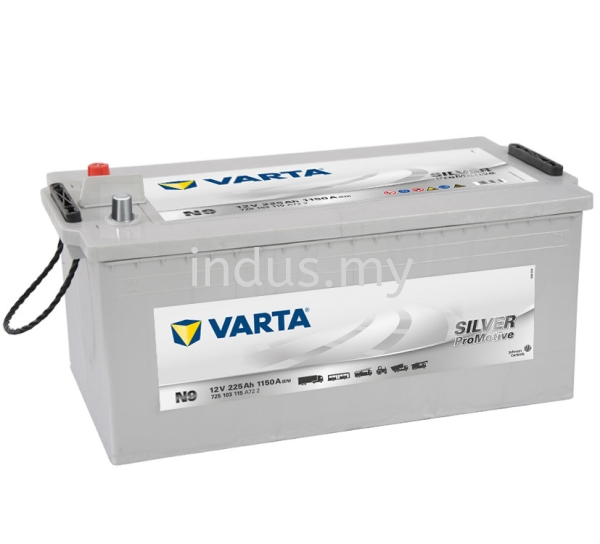 VARTA ProMotive Silver N9 (ETN725103115) VARTA Batteries - ProMotive Silver Heavy Duty Battery / Commercial Battery Shah Alam, Selangor, Kuala Lumpur, KL, Malaysia. Supplier, Supplies, Supply, Distributor | Indusmotor Parts Supply Sdn Bhd