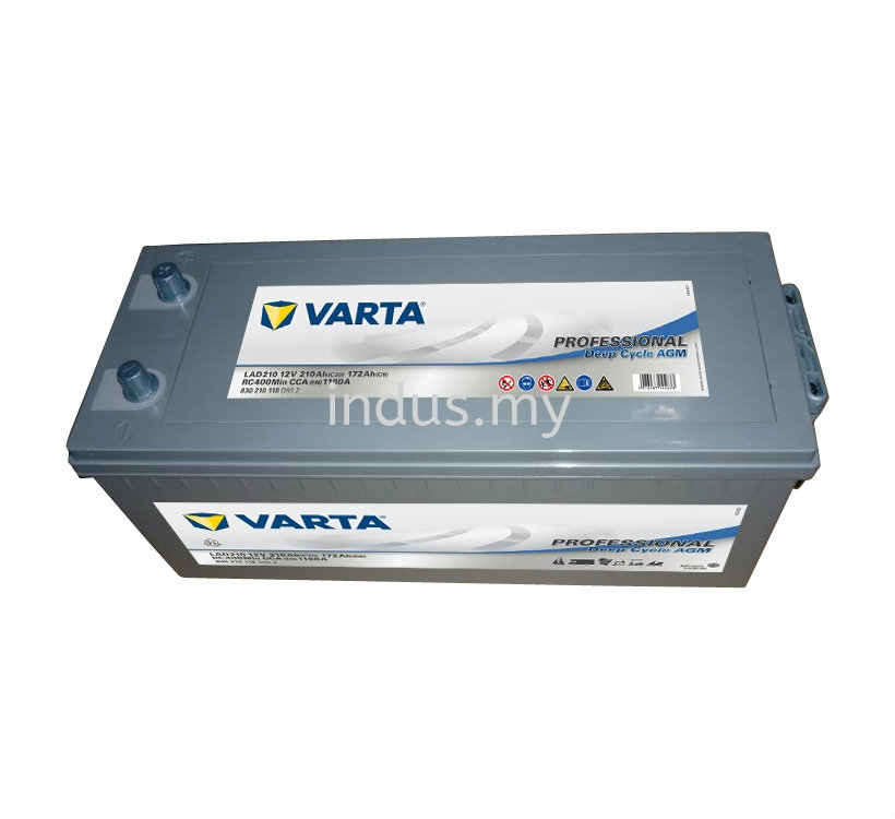 VARTA Professional Deep Cycle AGM LAD210 (ETN830210118) VARTA Batteries - Professional  Deep Cycle AGM Industrial Battery Shah Alam, Selangor, Kuala Lumpur, KL,  Malaysia. Supplier, Supplies, Supply, Distributor | Indusmotor Parts Supply  Sdn Bhd