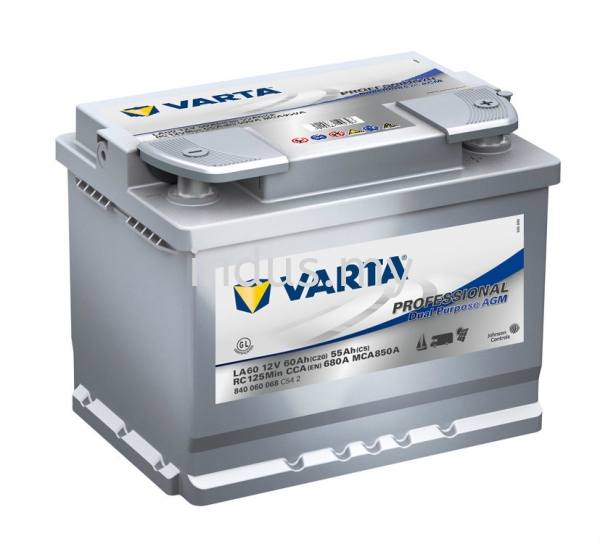 VARTA Professional Dual Purpose AGM LA60 (ETN840060068) VARTA Batteries - Professional Dual Purpose AGM  Industrial Battery Shah Alam, Selangor, Kuala Lumpur, KL, Malaysia. Supplier, Supplies, Supply, Distributor | Indusmotor Parts Supply Sdn Bhd