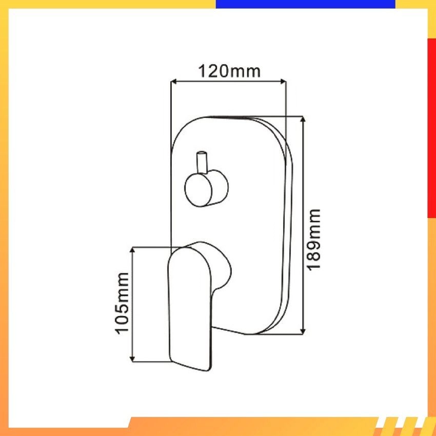 SORENTO BATHROOM SHOWER MIXER TAP SRTWT6826-GM Concealed Bath & Shower Mixer Tap with Diverter