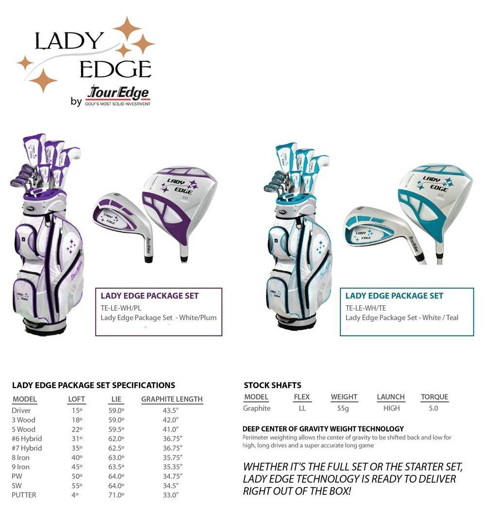 TourEdge Lady Edge Complete Golf Package