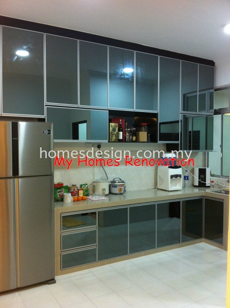 ALUMINIUM KITCHEN CABINET  johor bahru Ƴ   Design, Manufacturer, Supplier, Wholesale | My Homes Renovation