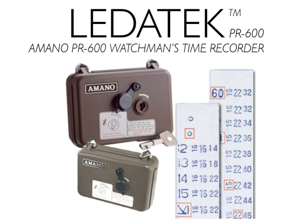 AMANO PR-600 WATCHMAN'S TIME RECORDER Machine Time Recorder Johor Bahru, JB, Johor, Malaysia. Supplier, Suppliers, Supplies, Supply | LEDA Technology Enterprise