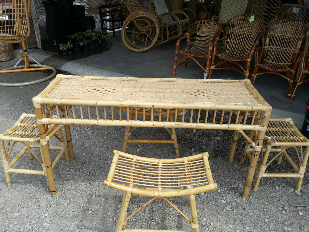 Special Request Wicker Rattan Dining Chair Set
