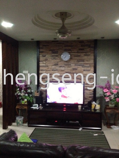  Reka Bentuk Kabinet TV Reka Bentuk Kabinet TV JB, Johor Bahru, Bandar Uda Utama Design, Service | Heng Seng Interior Design & Renovation