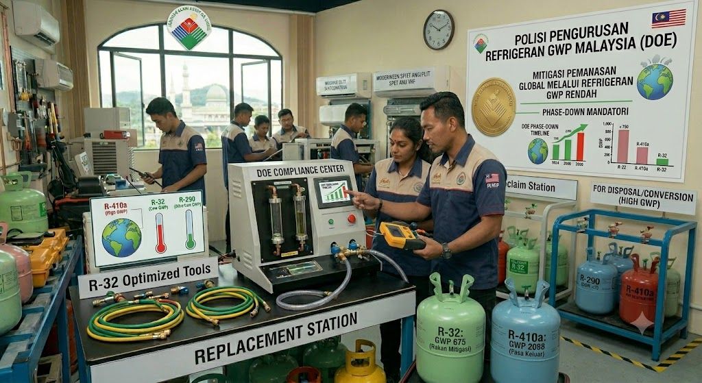 refrigerant global warming mitigation Malaysia DOE