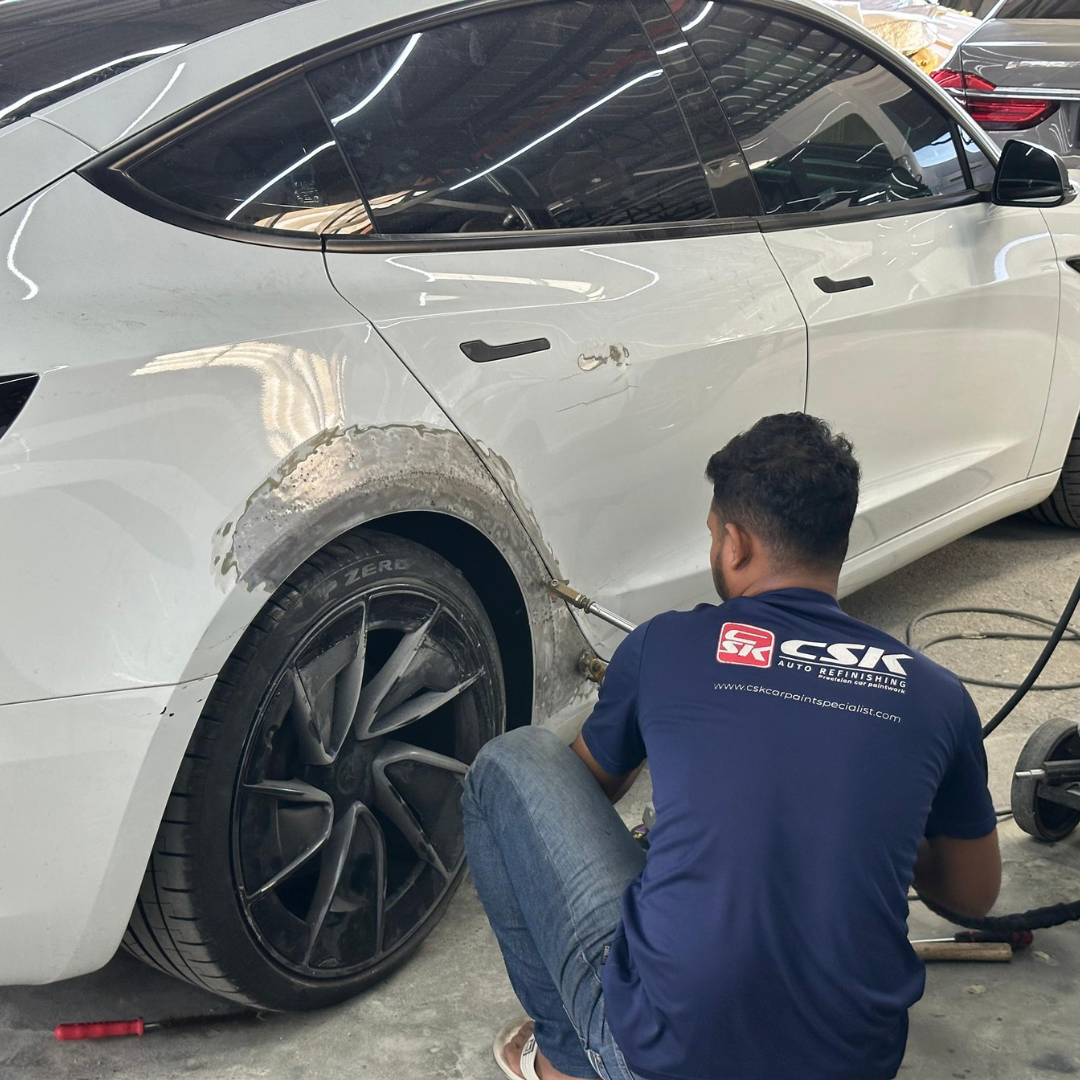 Respray affected panels