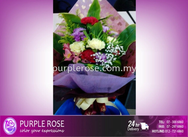 Mother Day Set-57(SGD40) Mother Day (Malaysia) Johor Bahru (JB), Malaysia, Singapore Supply, Supplier, Delivery | Purple Rose Florist & Gifts