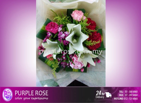 Mother Day Set-47(SGD60) Mother Day (Malaysia) Johor Bahru (JB), Malaysia, Singapore Supply, Supplier, Delivery | Purple Rose Florist & Gifts