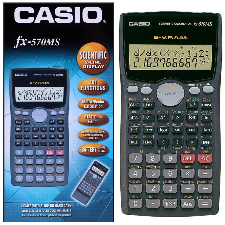 Calculatrice CASIO FX-570MS scientifique 401 fonctions ALL WHAT OFFICE NEEDS