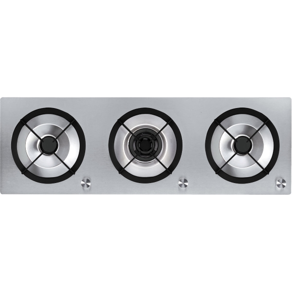 3 Burner Gas Hob with Wok Burner in Stainless Steel ACM 437/ IX/ F/ G Whirlpool Cooker Hob Seremban, Negeri Sembilan (NS), Malaysia. Supplier, Suppliers, Supply, Supplies | POH SENG FURNITURE & INTERIOR DESIGN