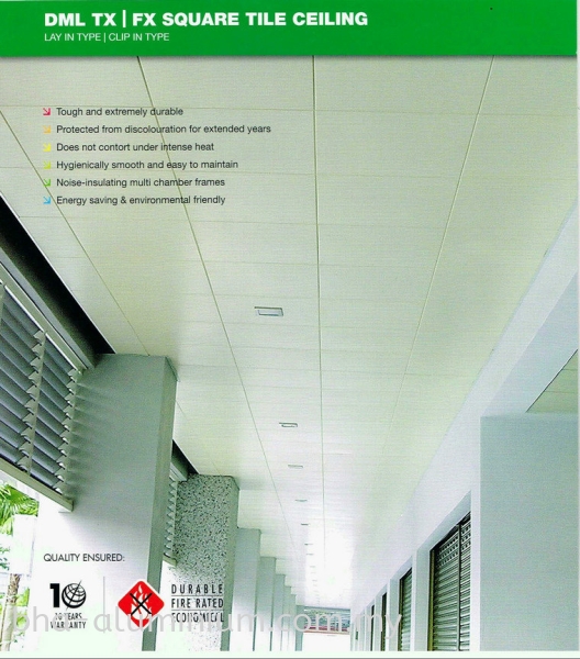 Square Tile Ceiling δש컨 컨   Supplier, Suppliers, Supply, Supplies | BHA Aluminium & Glass Sdn Bhd