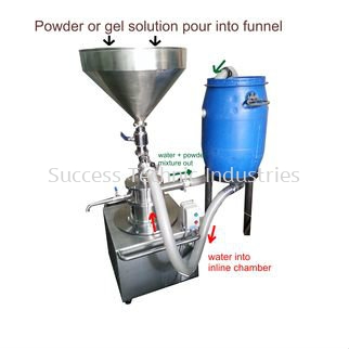 VT300 Series Vertical Inline Homogenizer with Products Flow Explanation VT300 Dyna-Flyers 50 - 10,000Liter Vertical Inline Homogenizer   Seri Kembangan, Selangor, Malaysia Fabrication Supplier Supply Manufacturer | Success Technic Industries