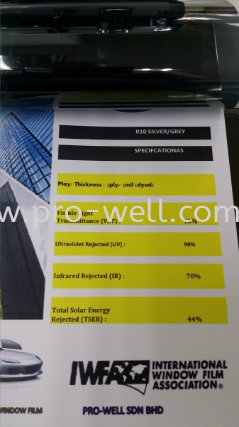 R10 SILVER/GREY Building Flim Korea Flim Building Film Seri Kembangan, Selangor, Malaysia Supplier, Supply, Installation, Services | Pro-Well Sdn Bhd