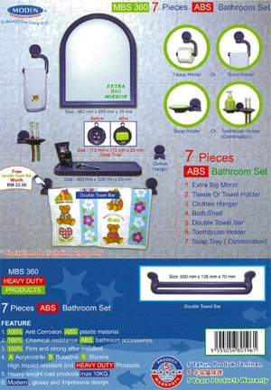 7 Pieces ABS Bathroom Set (MBS 360)