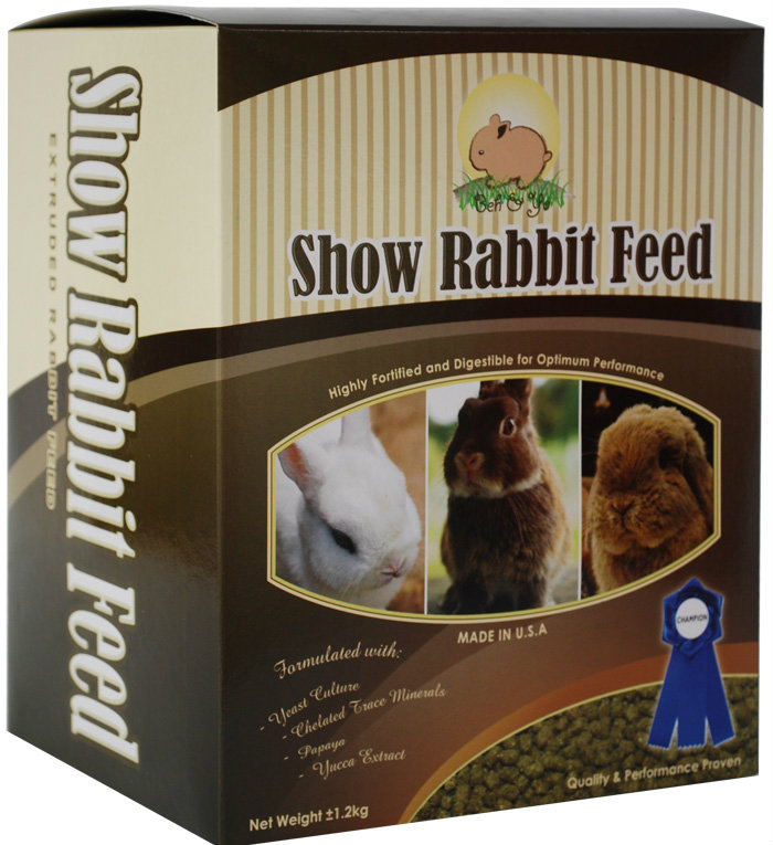 Beh \u0026 Yo Show Rabbit Feed (1.2kg) Food 