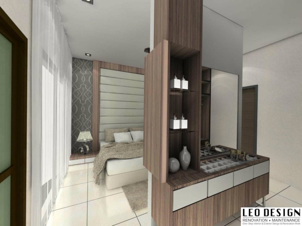 Bedroom Design Dresser Bedroom Design Kangkar Pulai, Johor Bahru(JB), Skudai Design, Renovation | Leo Design Sdn Bhd