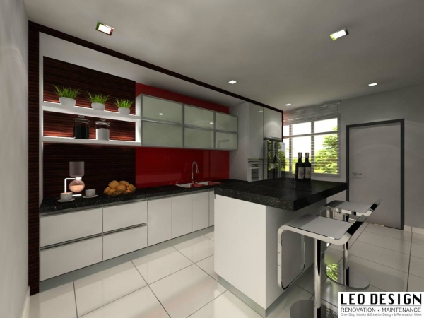 Kitchen Design Glass Design Kitchen Design Kangkar Pulai, Johor Bahru(JB), Skudai Design, Renovation | Leo Design Sdn Bhd