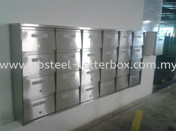  Stainless Steel Front Standard Letter Box - Apartment  Puchong, Selangor, Kuala Lumpur (KL), Malaysia. Supplier, Supply, Supplies, Manufacturer | CB Steel & Letter Box Sdn Bhd