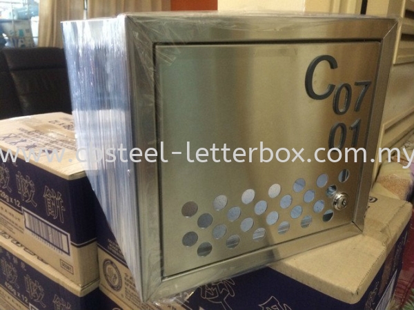  Stainless Steel Perforated Front and Back Hole Letter Box - Apartment  Puchong, Selangor, Kuala Lumpur (KL), Malaysia. Supplier, Supply, Supplies, Manufacturer | CB Steel & Letter Box Sdn Bhd