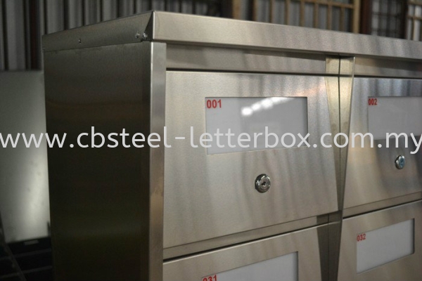  Stainless Steel Front with Acrylic Slot Letter Box - Apartment  Puchong, Selangor, Kuala Lumpur (KL), Malaysia. Supplier, Supply, Supplies, Manufacturer | CB Steel & Letter Box Sdn Bhd