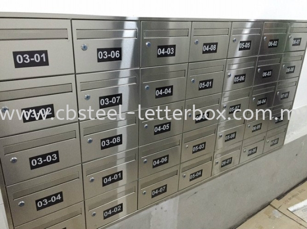   Stainless Steel Front Acrylic View Panel Letter Box - Apartment  Puchong, Selangor, Kuala Lumpur (KL), Malaysia. Supplier, Supply, Supplies, Manufacturer | CB Steel & Letter Box Sdn Bhd