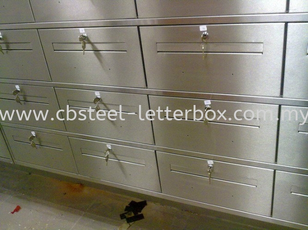  Stainless Steel Bottom Hung Letter Box - Apartment  Puchong, Selangor, Kuala Lumpur (KL), Malaysia. Supplier, Supply, Supplies, Manufacturer | CB Steel & Letter Box Sdn Bhd