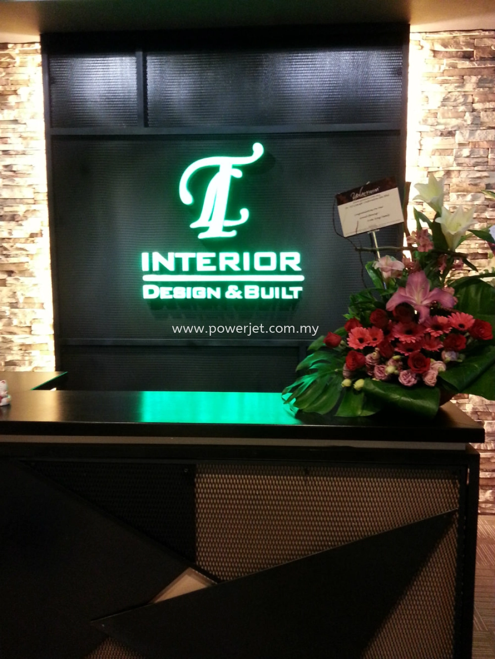 Company Reception Signage