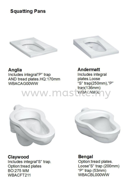  Squatting Pans Sanitary Ware Malaysia, Johor Bahru (JB), Pandan, Nusajaya, Pasir Gudang Supplier, Importer, Wholesaler, Supply | Mastile Interconcept Sdn. Bhd.