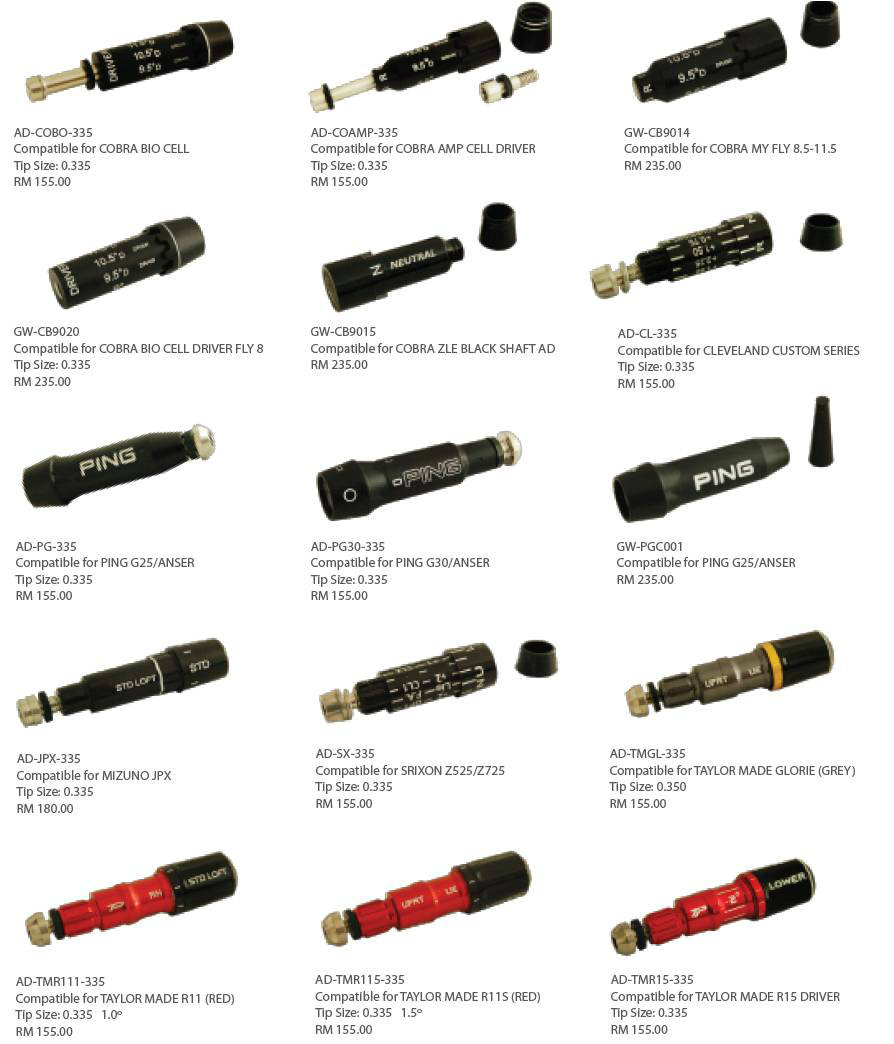 Golf Club Adapters