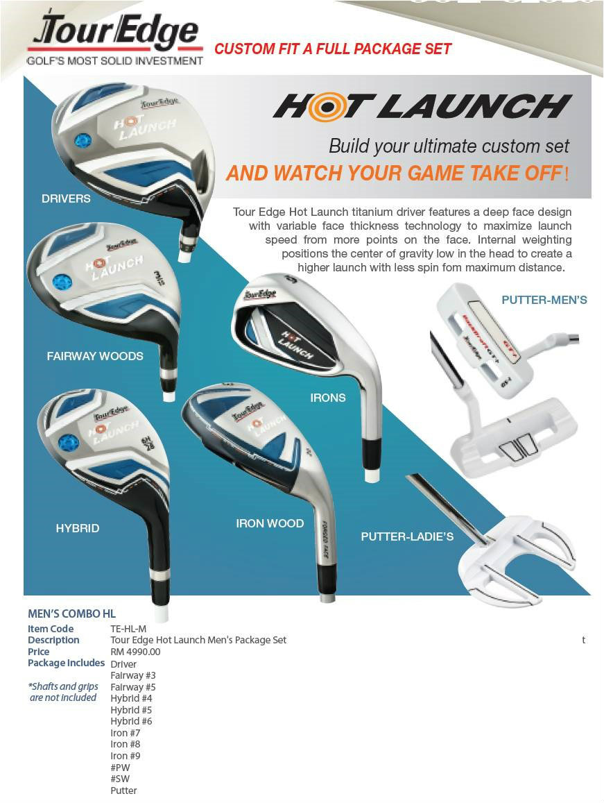 Tour Edge Hot Launch Combo HL Set Mens