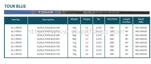 Aldilla Tour Blue Shaft