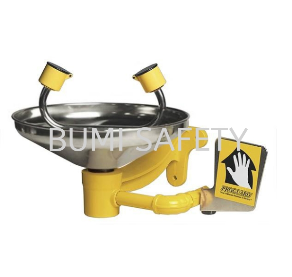 Wall Mounted Eyewash Stainless Steel Bowl Emergency Response, Eyewash / Shower Selangor, Kuala Lumpur (KL), Puchong, Malaysia Supplier, Suppliers, Supply, Supplies | Bumi Nilam Safety Sdn Bhd