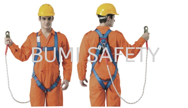 Full Body Harness Built-in lanyard & snap hook SIRIM Fall Protection Selangor, Kuala Lumpur (KL), Puchong, Malaysia Supplier, Suppliers, Supply, Supplies | Bumi Nilam Safety Sdn Bhd