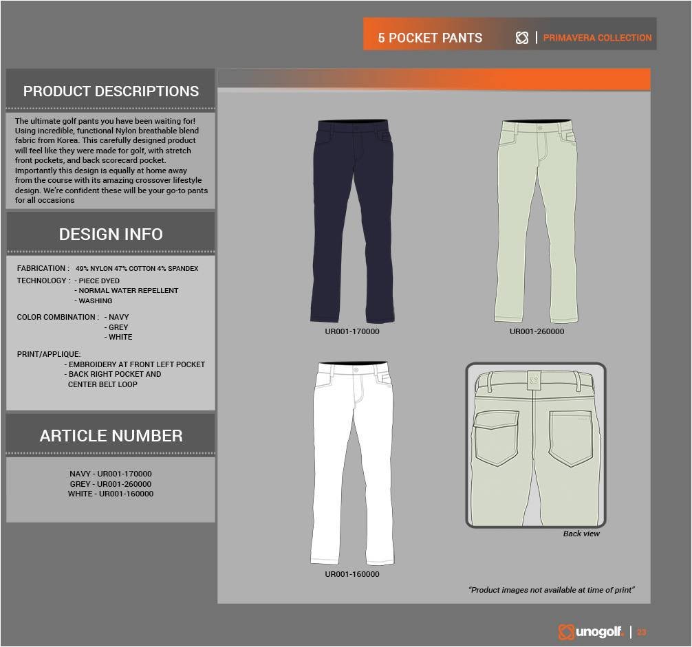 5 POCKET PANTS WHITE