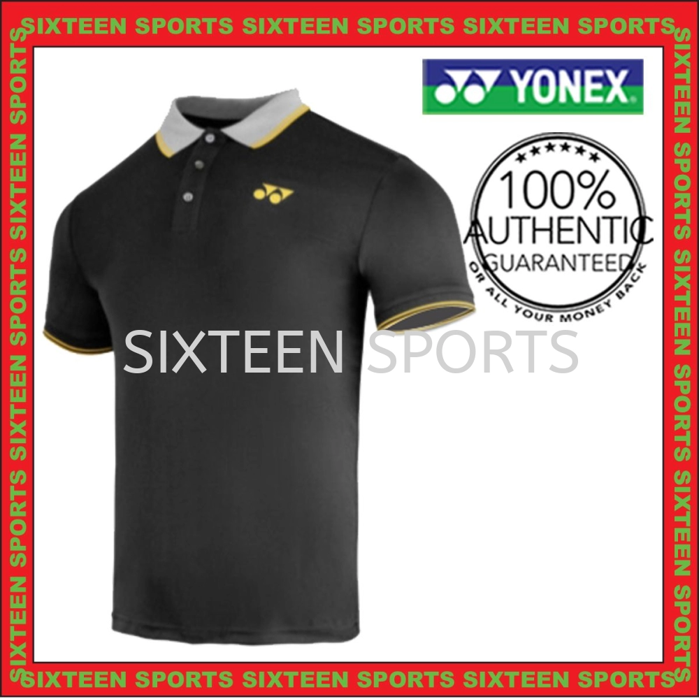 Yonex Men’s Polo T-Shirt 2481 Grey / Blue / Jet Black