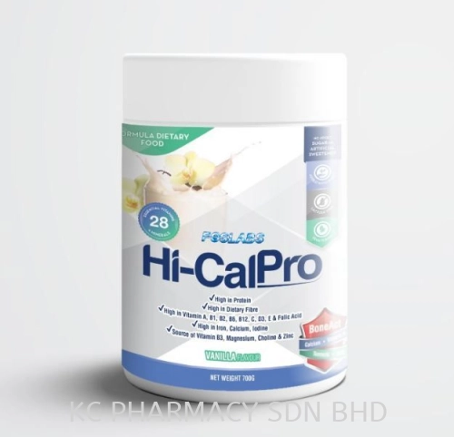 (NEW PRODUCT) Foslabs Hi-CalPro Vanilla Flavour 700g (EXP:11/09/2025)