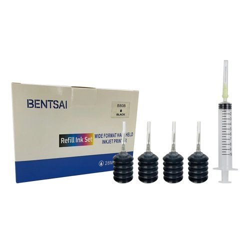 BENTSAI HFE-2000 (Hitam) Katrij Isi Semula Air Berasaskan untuk B30 B80 Handheld printer - 4 Pek