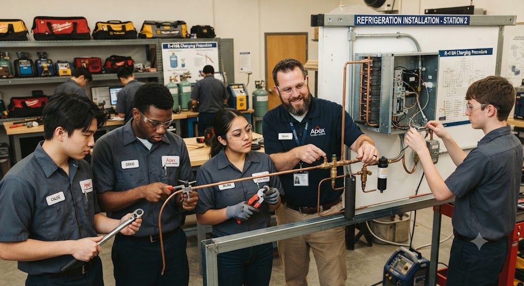 Refrigeration system installation for beginners