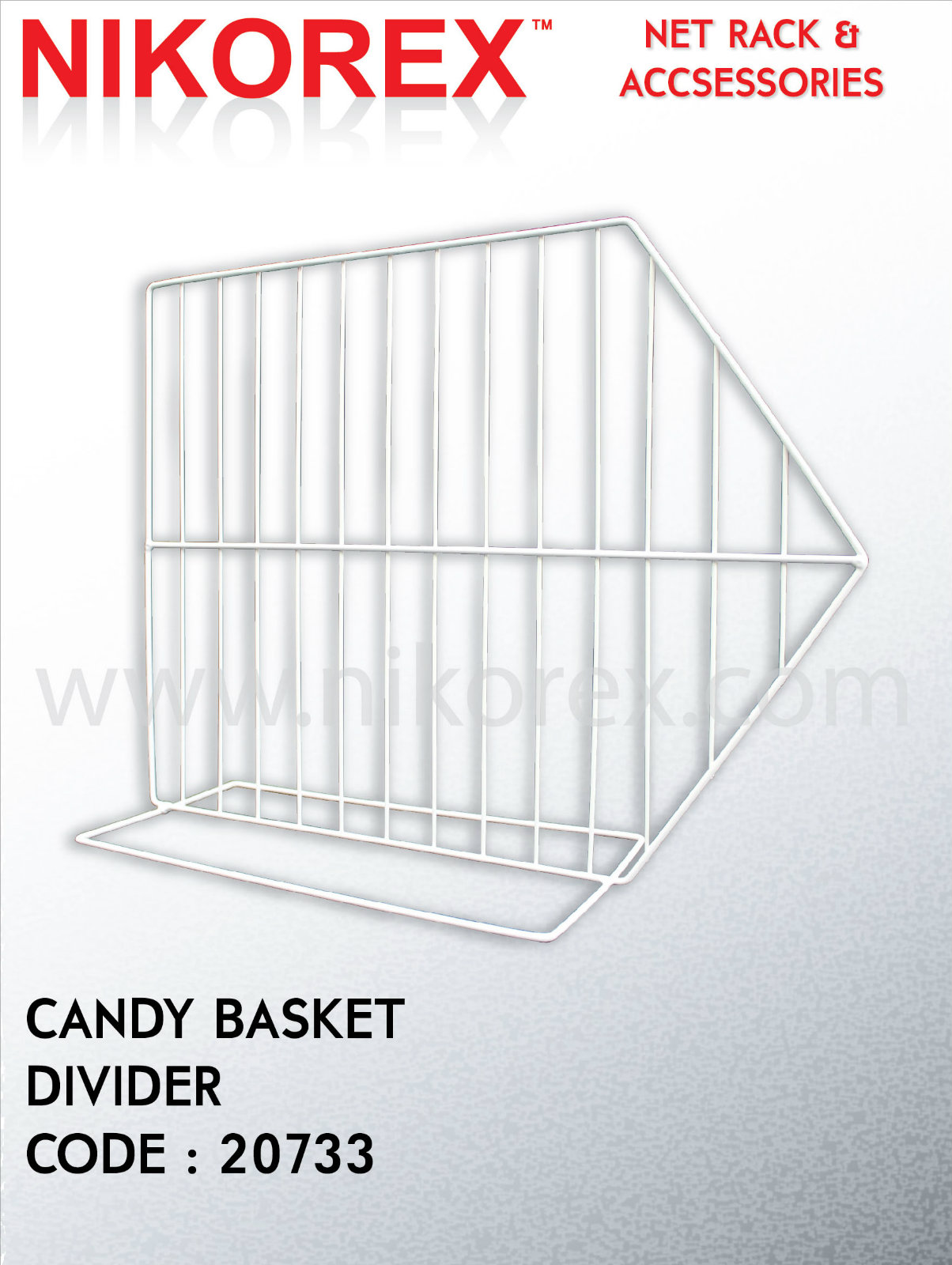 20733 Candy Basket Divider For 2 3 4 Basket Rack Singapore Supplier Supply Manufacturer